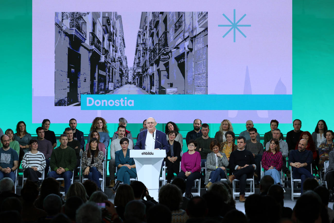 Fotos: Presentación de la candidatura de Izagirre a la Alcaldía de San Sebastián