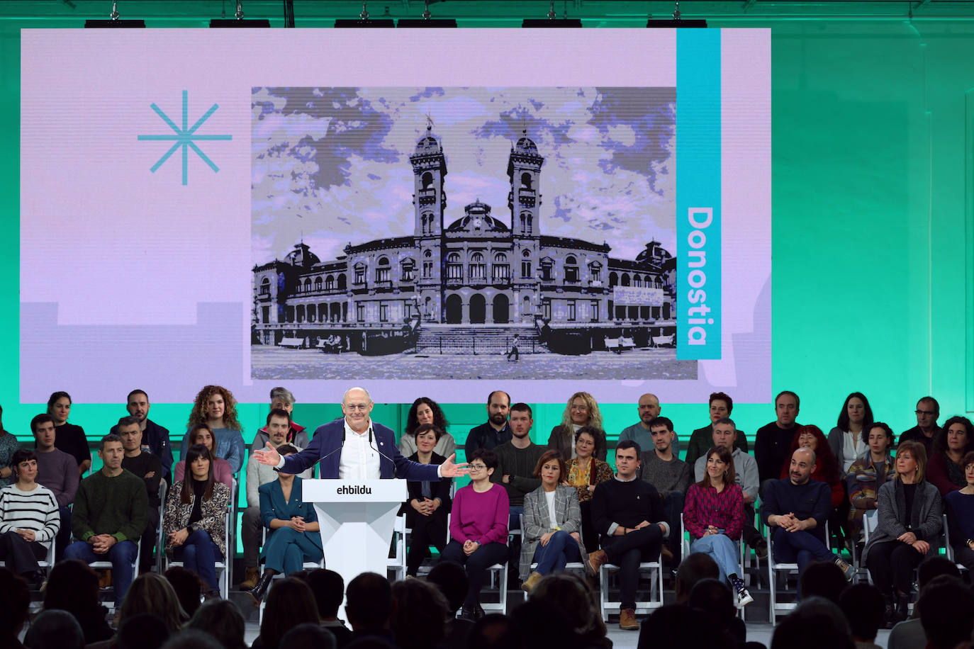 Fotos: Presentación de la candidatura de Izagirre a la Alcaldía de San Sebastián