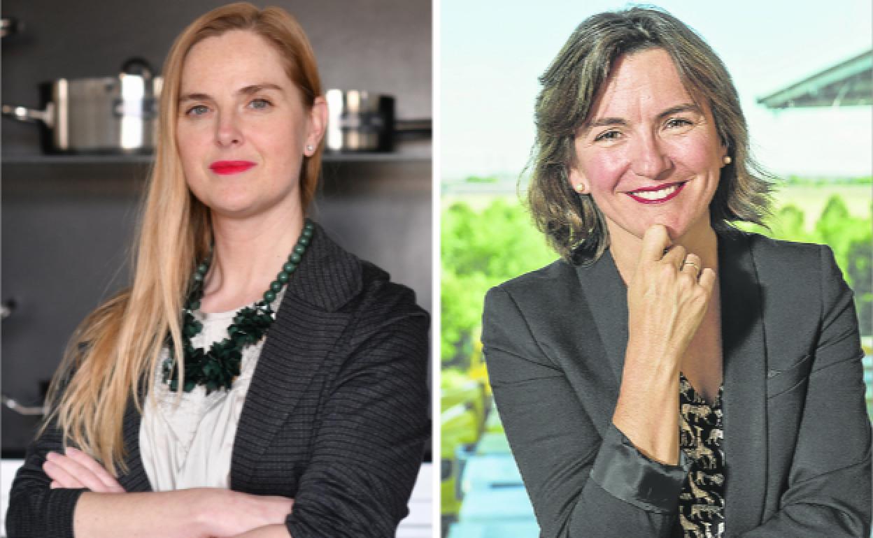 Izaskun Larrañaga y Leire Etxetxikia