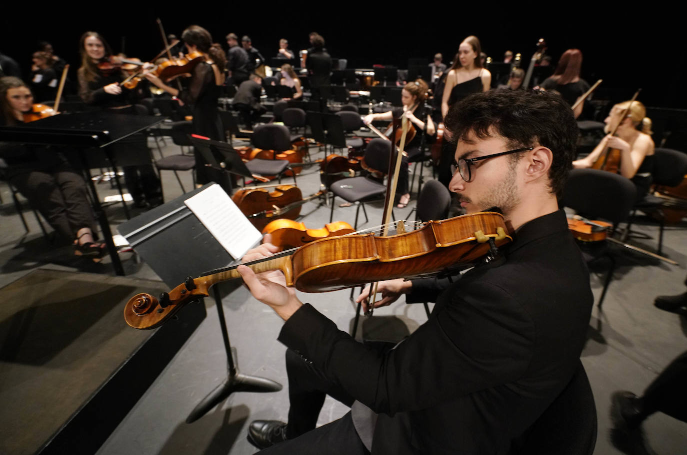 Así se prepara el concierto de Año Nuevo de la EGO