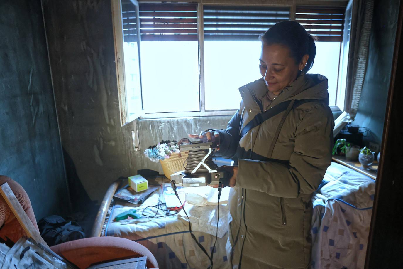 Fotos: La vivienda calcinada en Errenteria, desde dentro