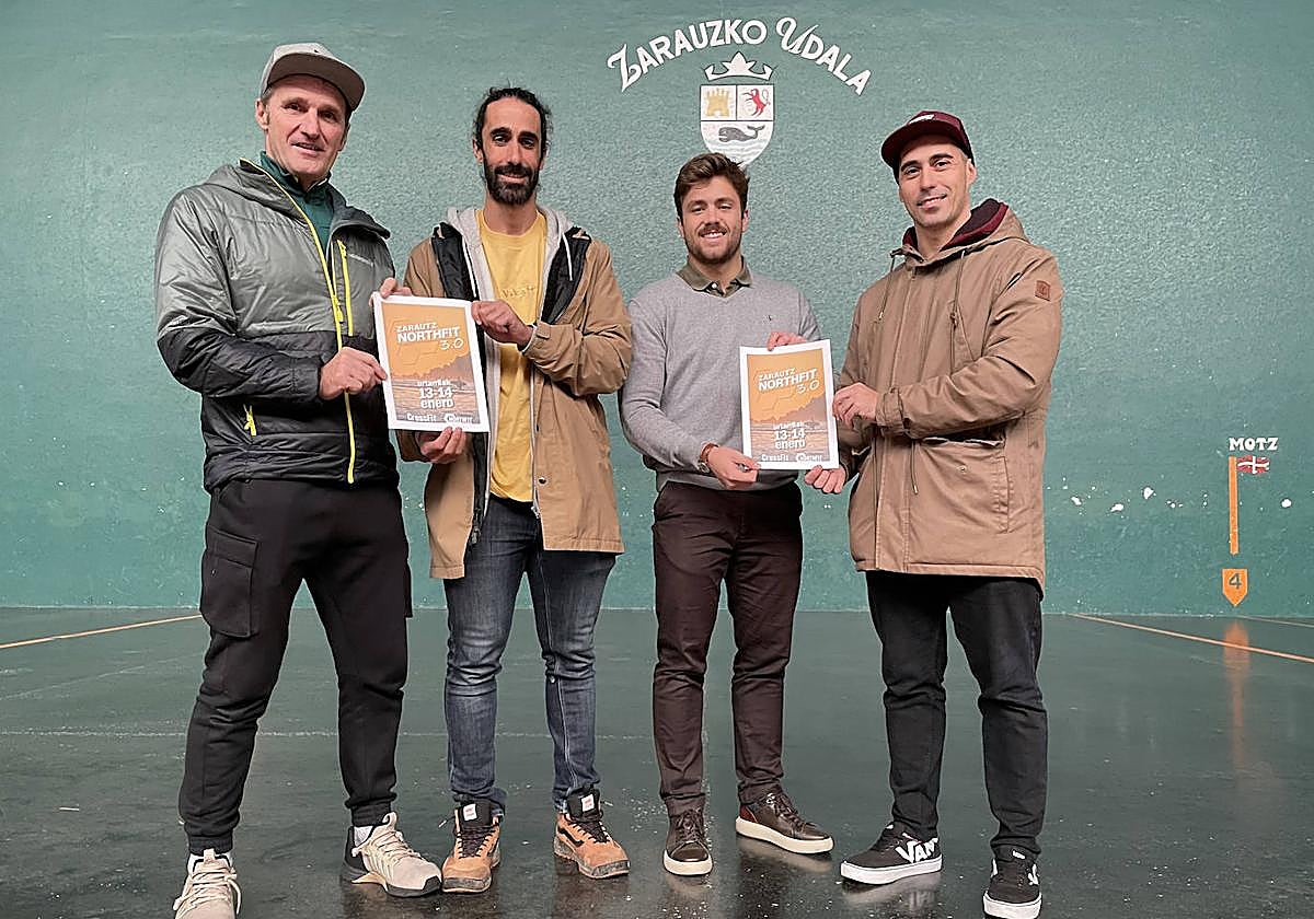 Alfonso Baroja, Alberto Saseta, Inaxio Illarramendi y Matias Biasco en la presentación del evento.