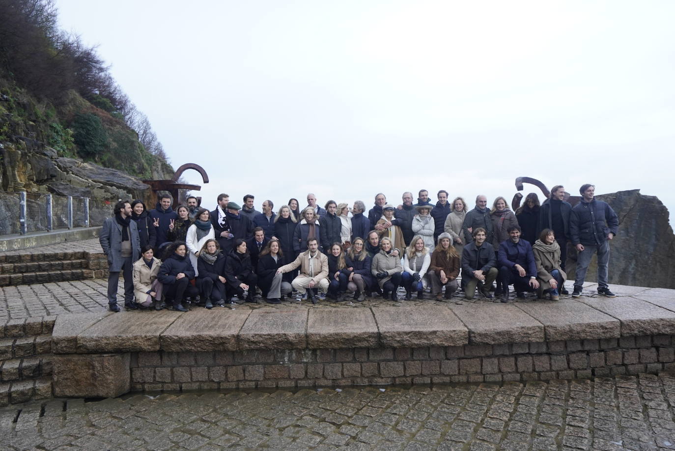 Homenaje de la familia Chillida en el Peine del Viento