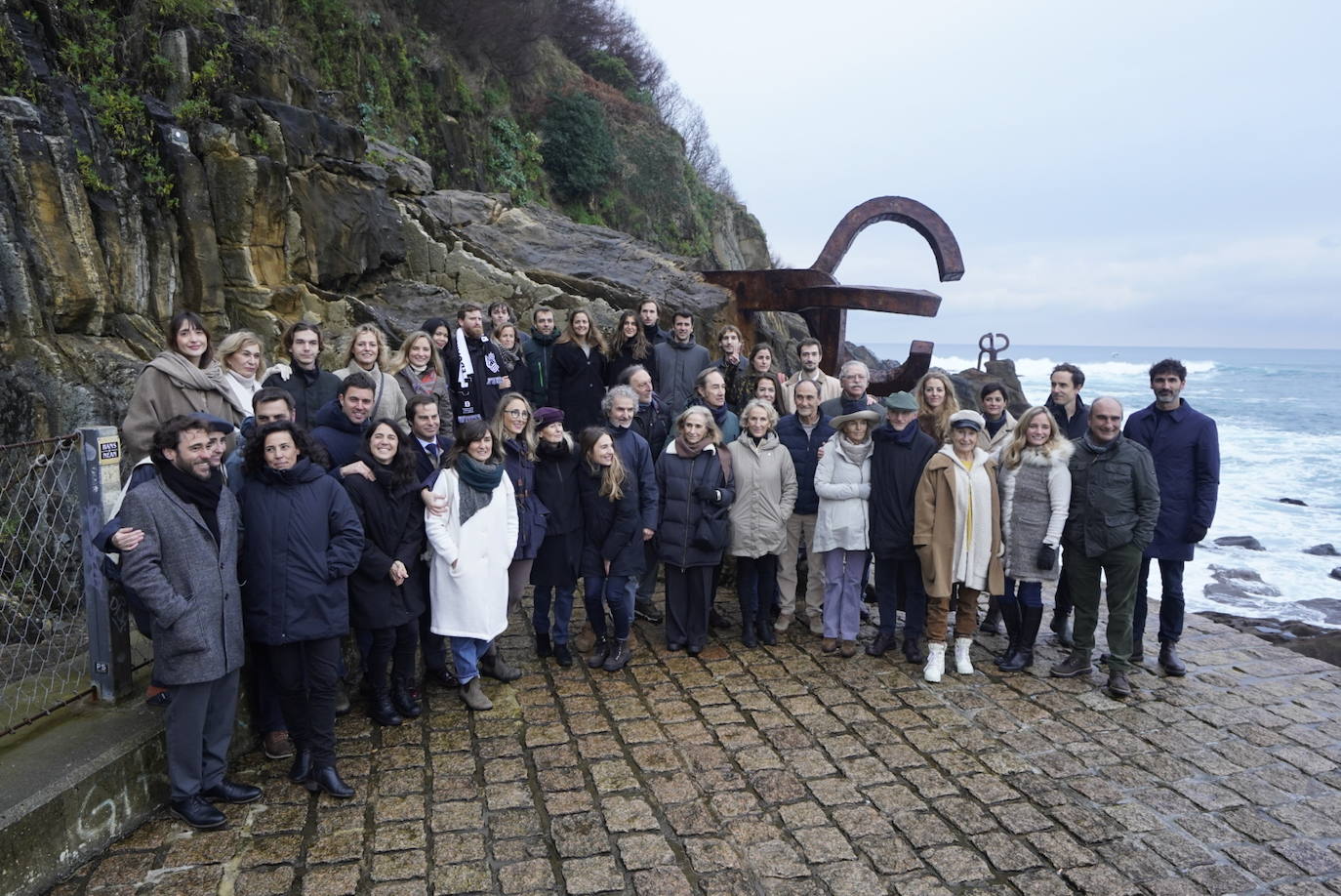 Homenaje de la familia Chillida en el Peine del Viento