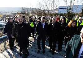 Santano y Arriola, este viernes en Irun.