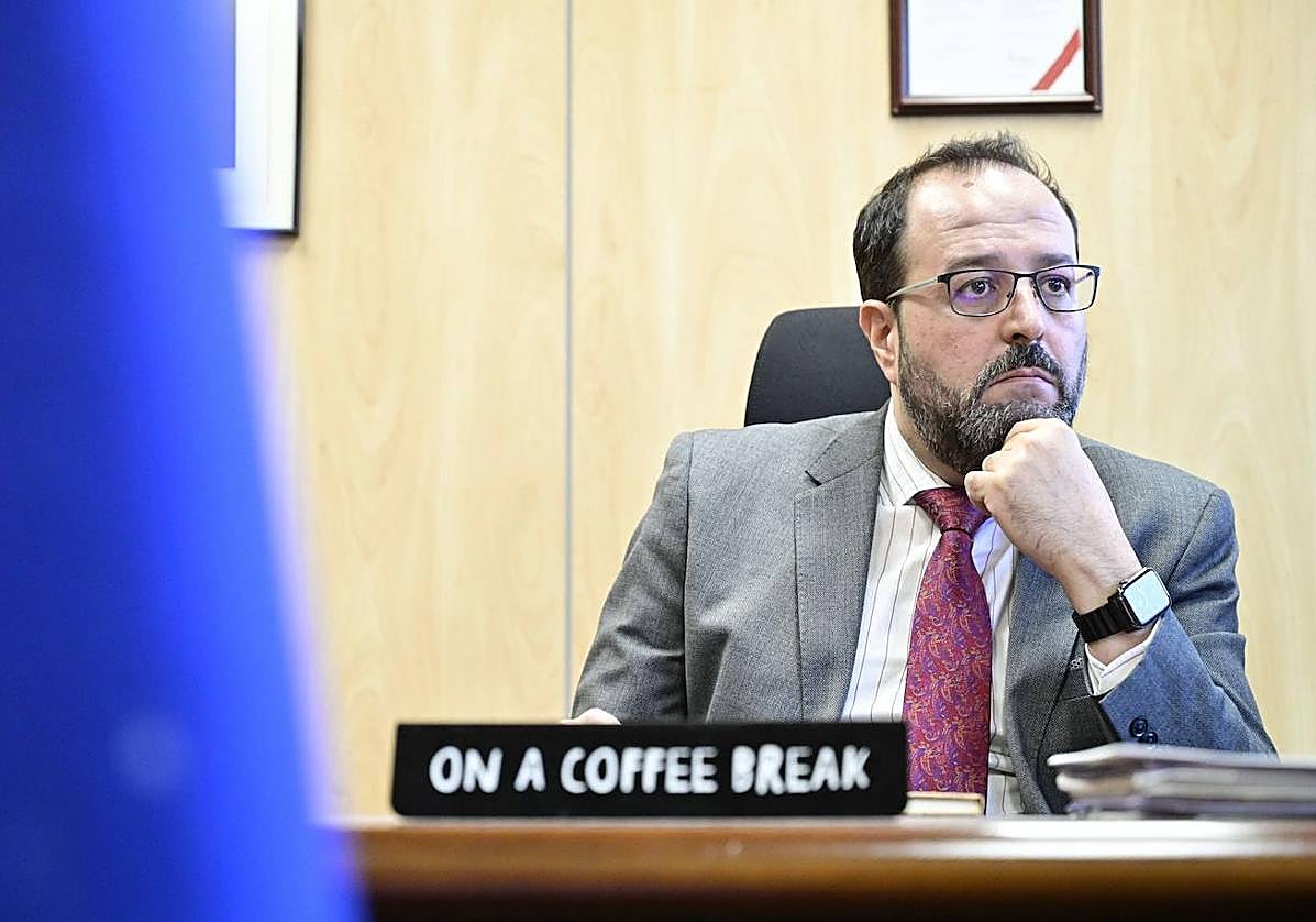 Jorge Bermúdez, en un momento de la entrevista