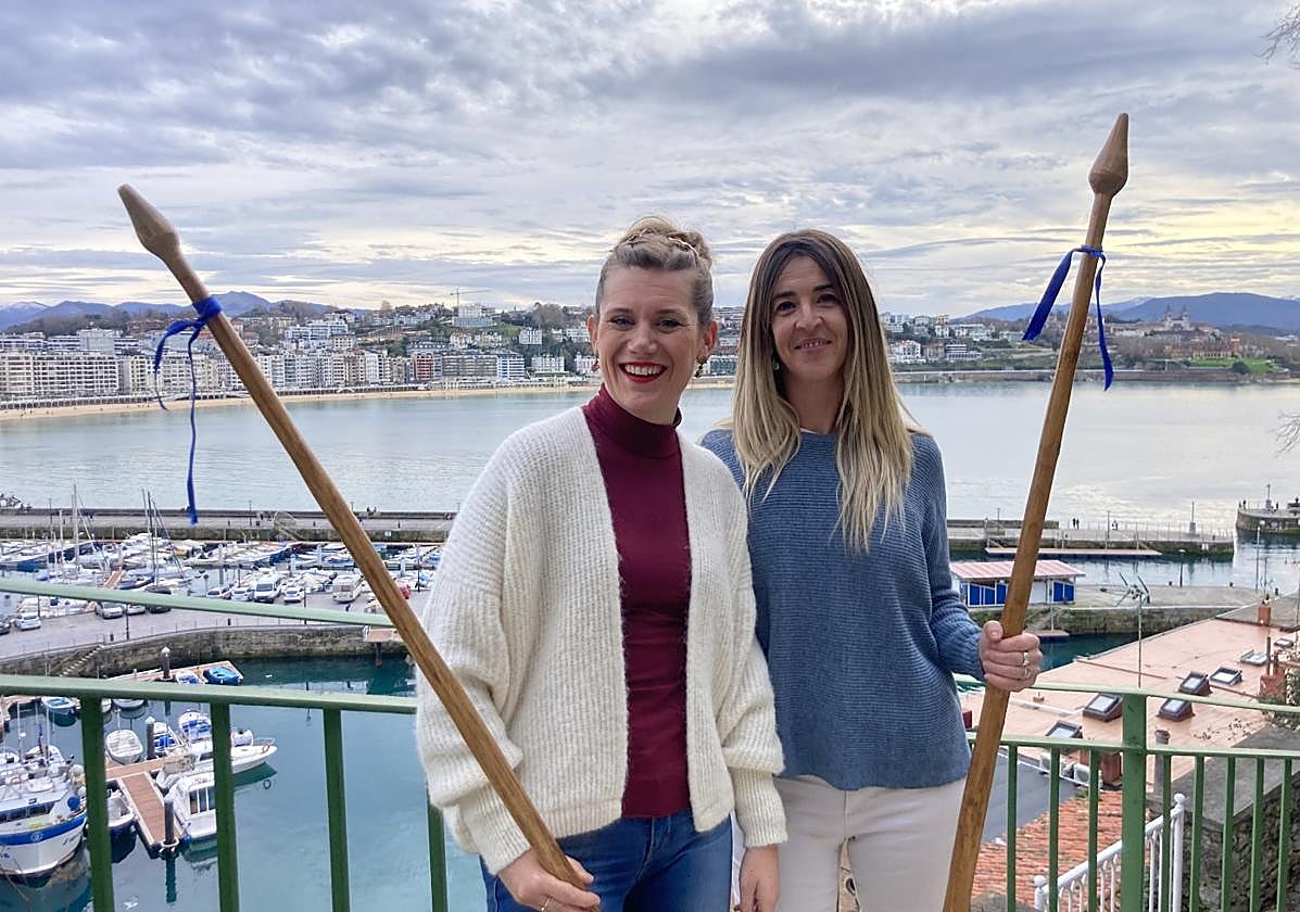 Klara Mendizabal y Kizkitza Aldalur, mandos de Kale Lagunak.