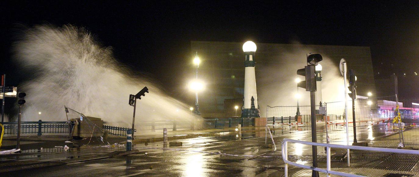 El temporal que devastó la costa guipuzcoana, en imágenes