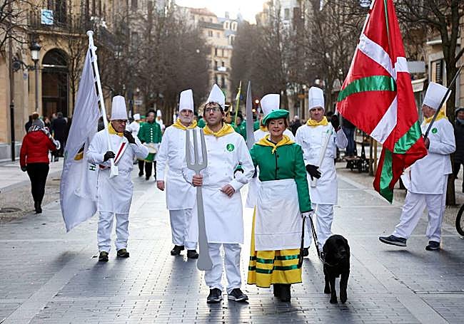 La tamborrada de ONCE se estrenó en 2020 y se ha consolidado como una de las más inclusivas.