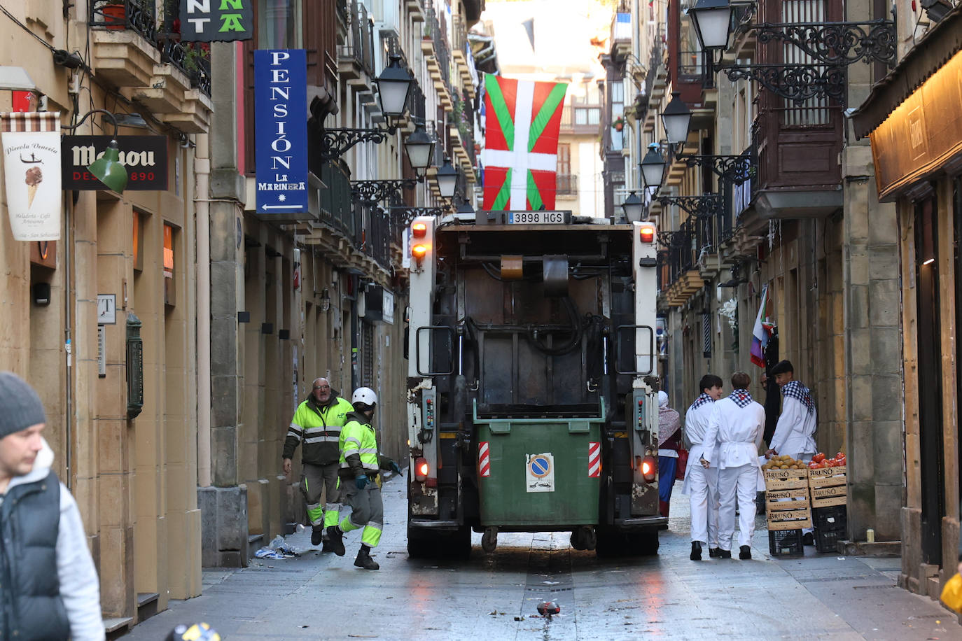 Récord de residuos en el día de San Sebastián