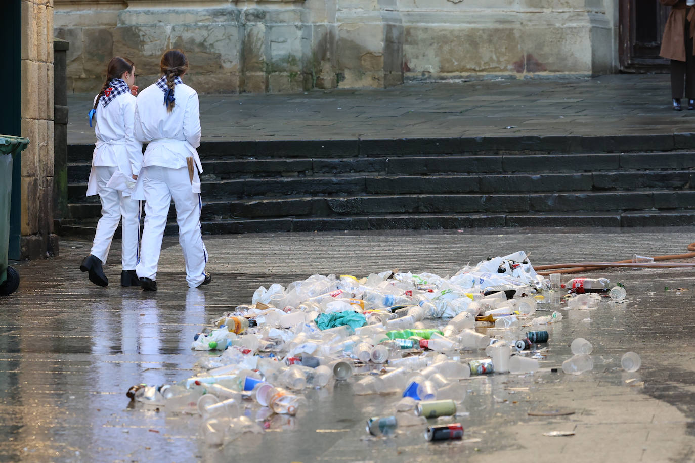 Récord de residuos en el día de San Sebastián