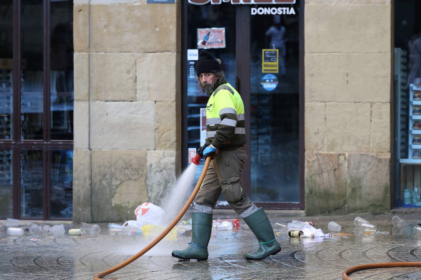 Récord de residuos en el día de San Sebastián