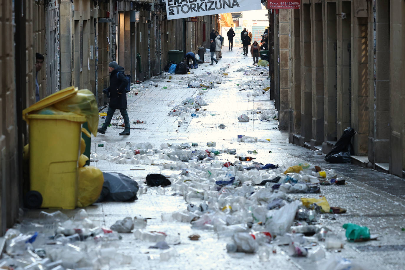 Récord de residuos en el día de San Sebastián