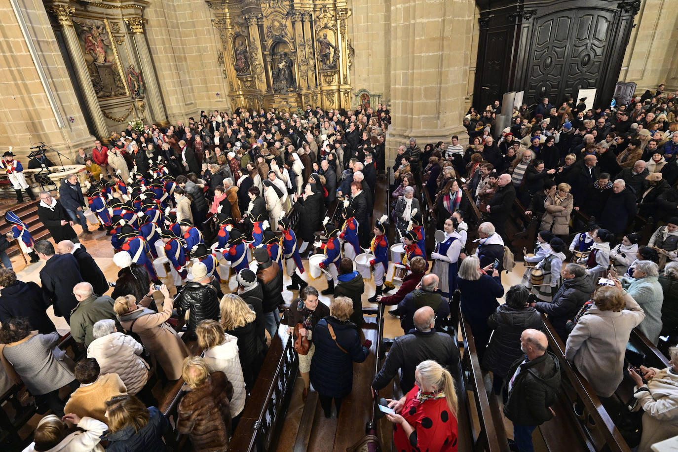 Multitudinaria misa de San Sebastián