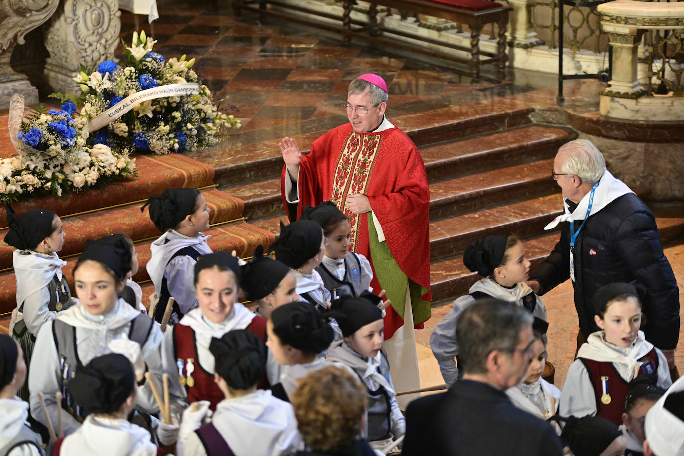 Multitudinaria misa de San Sebastián