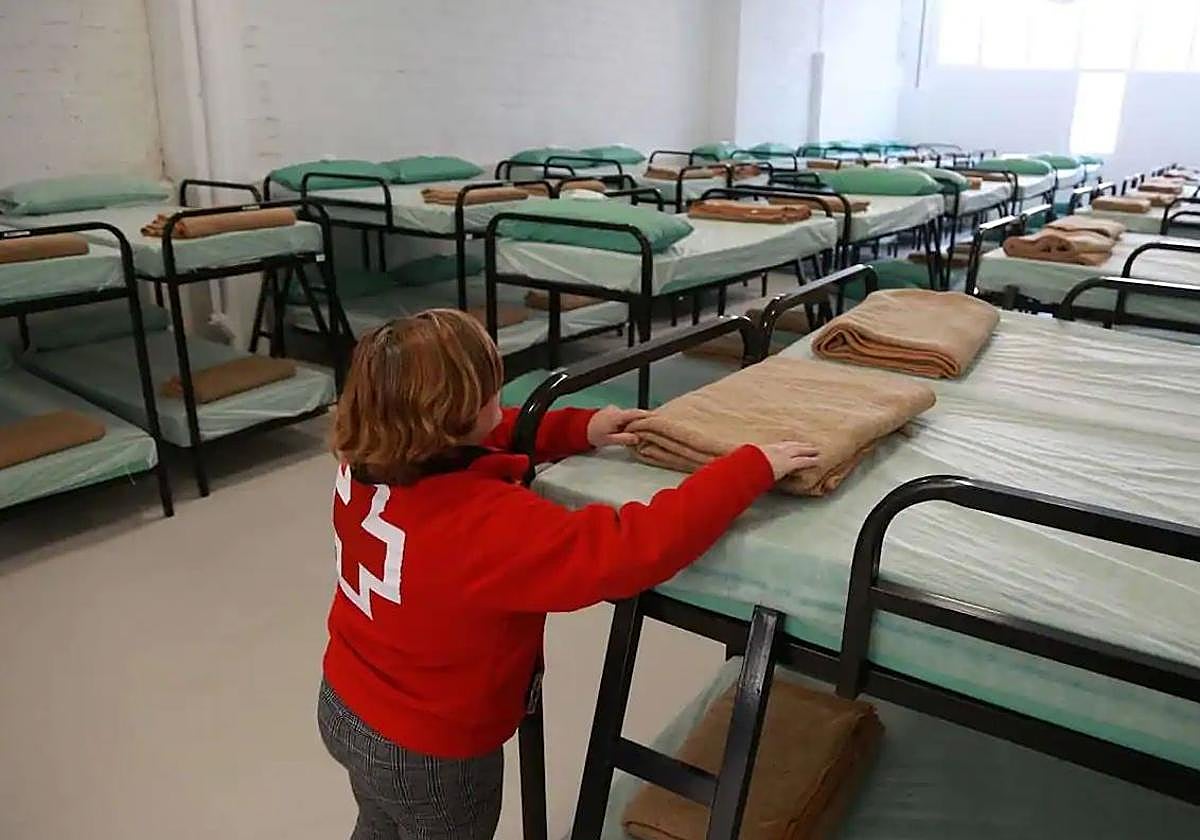 El centro de Cruz Roja en Irun.