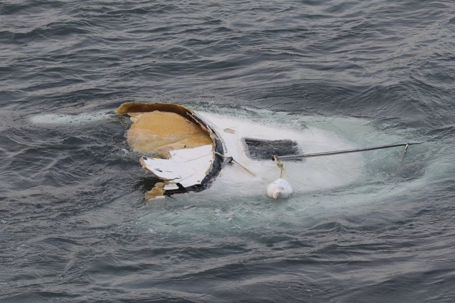 Así fue el rescate del naufragio cerca de Zumaia