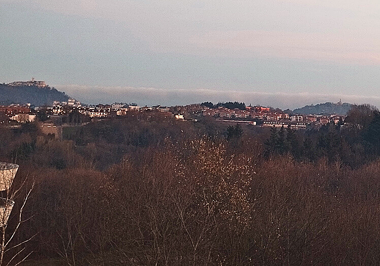 Niebla sobre Donostia a las ocho de la mañana desde Miramon.