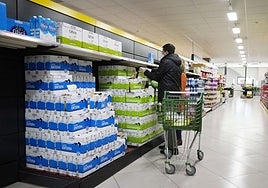 Interior de un Mercadona en Gipuzkoa.