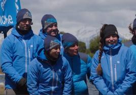 Eneko, Manu Marichalar, Andrea Azkune o Durana, en El Conquis.