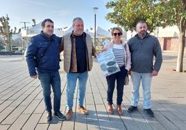 Garmendia, Gezala, Olazabal y Mutuberria presentaron la actividad en el lugar donde se celebrará.