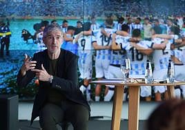 Roberto Olabe, en una pasada comparecencia en Anoeta.