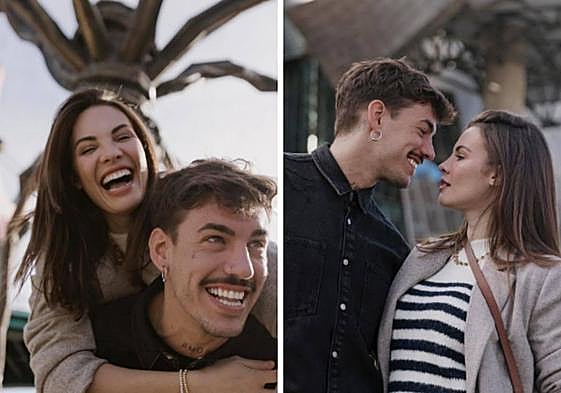 Jessica Bueno y Luitingo, algunas de las imágenes de de la modelo y el cantante posando en Bilbao