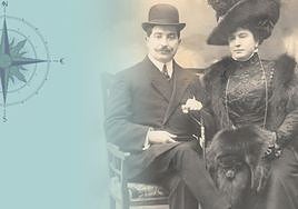Javier Arizmendi Irastorza y María Amiel Arizmendi en 1910.
