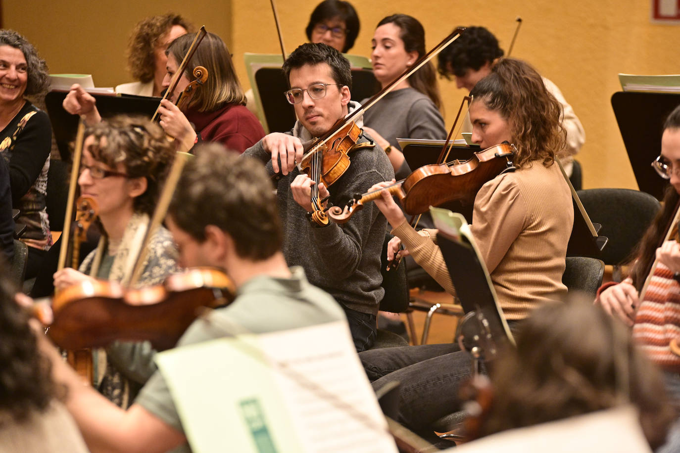 Así ha sido el ensayo de la orquesta en Miramon