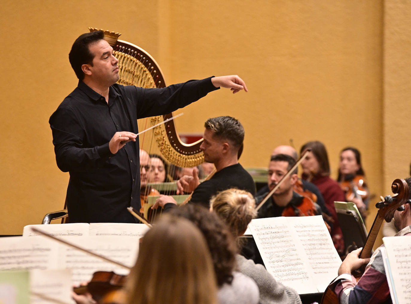 Así ha sido el ensayo de la orquesta en Miramon