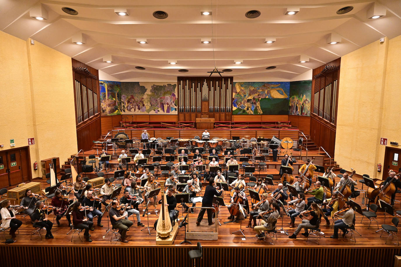 Así ha sido el ensayo de la orquesta en Miramon