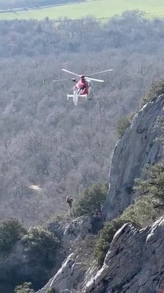 Vídeo del rescate del helicóptero en la zona de Egino