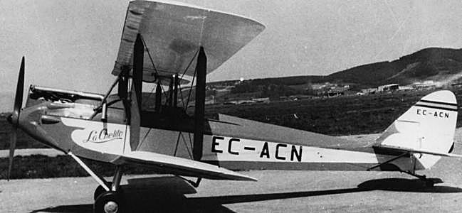 La avioneta De Havilland DH-60G Gipsy Moth (EC-ACN), bautizada como 'La Chelito'.