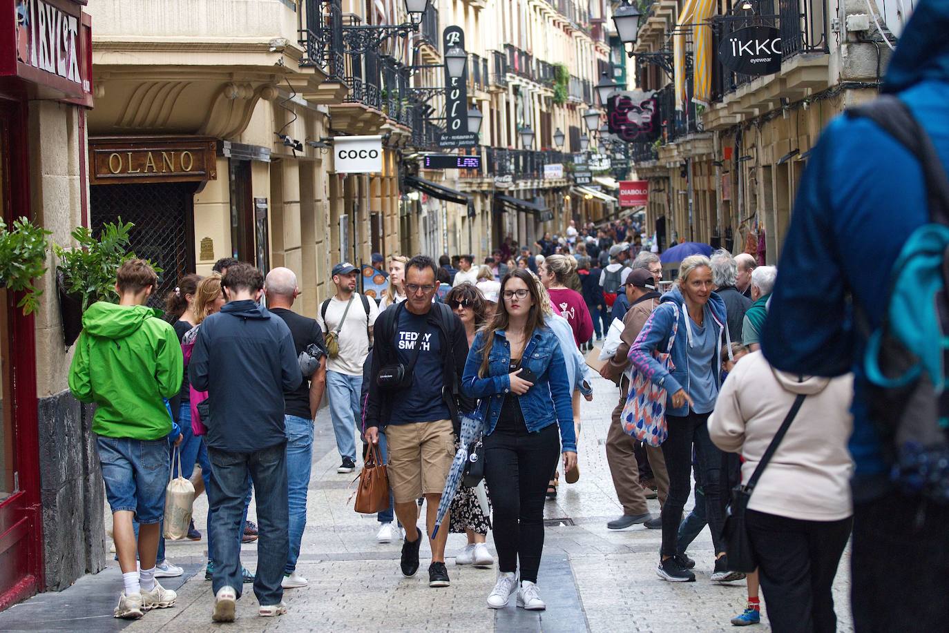 La Parte Vieja llena de gente.