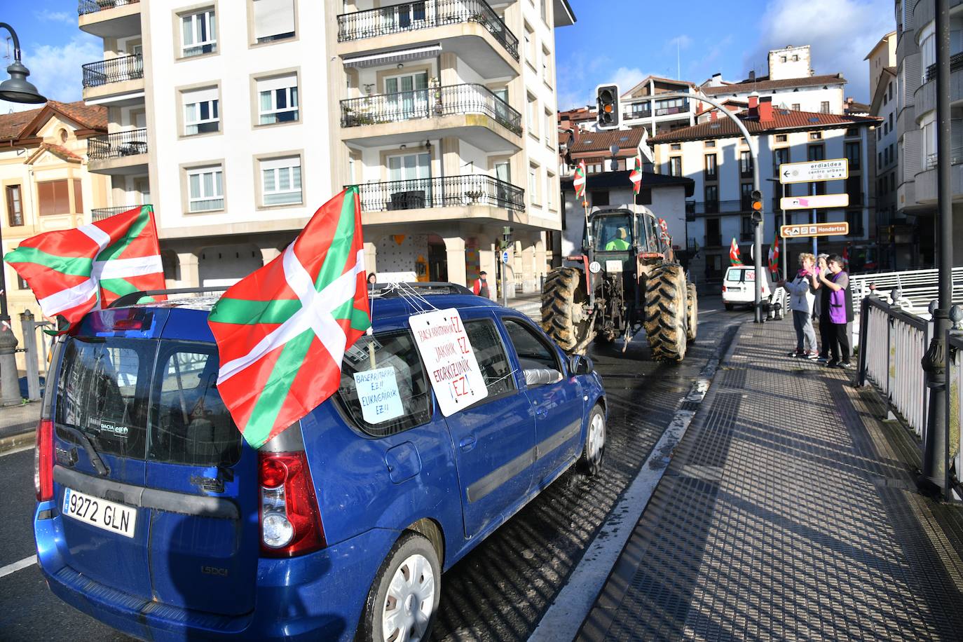 Las &#039;tractoradas&#039; llegan a Gipuzkoa