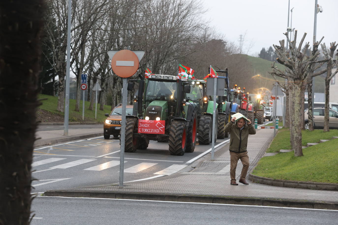 Las &#039;tractoradas&#039; llegan a Gipuzkoa