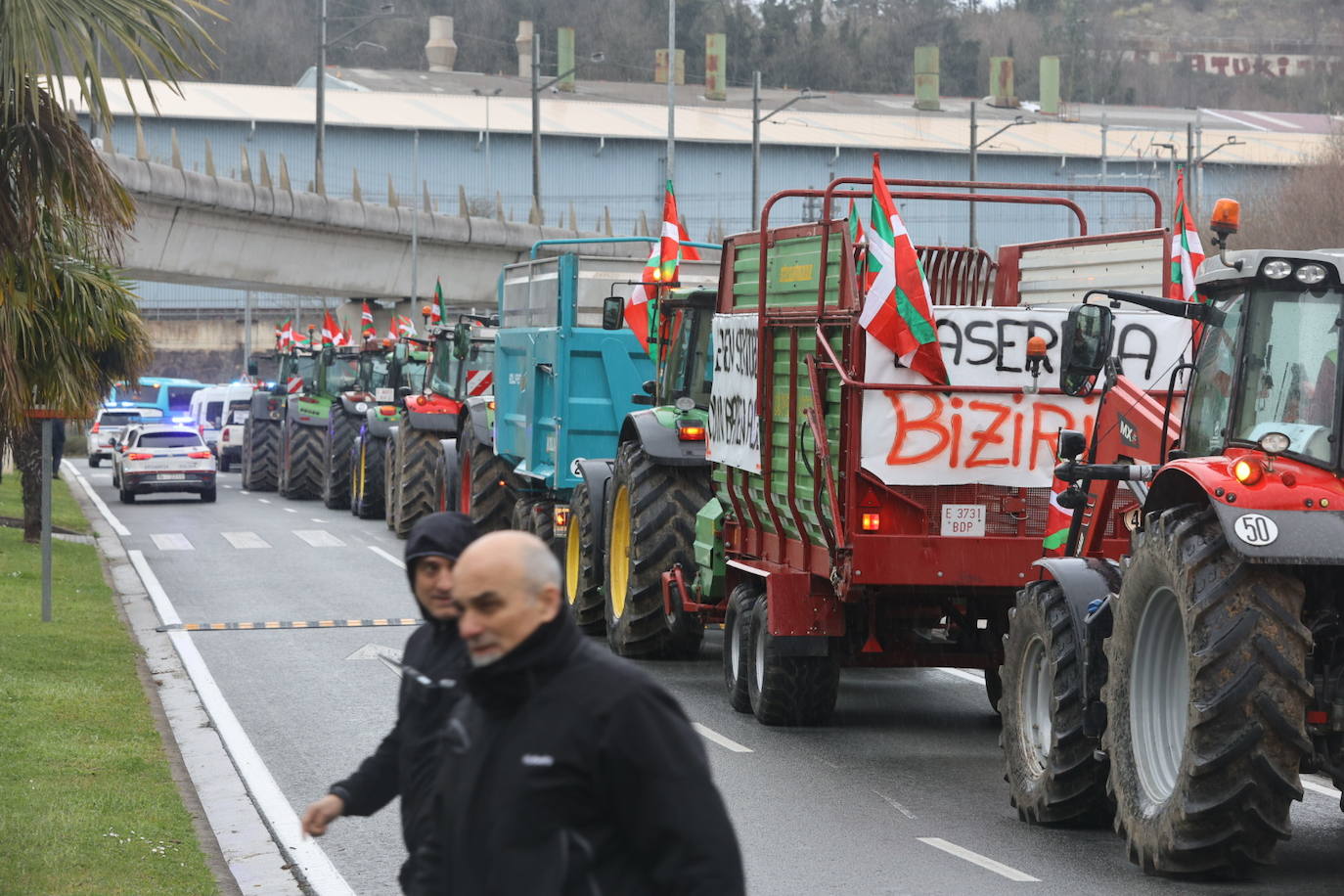 Las &#039;tractoradas&#039; llegan a Gipuzkoa