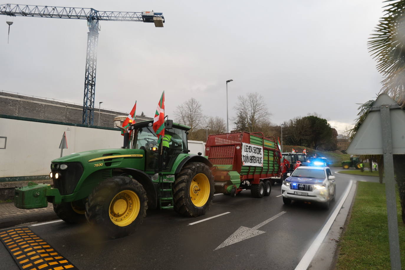 Las &#039;tractoradas&#039; llegan a Gipuzkoa