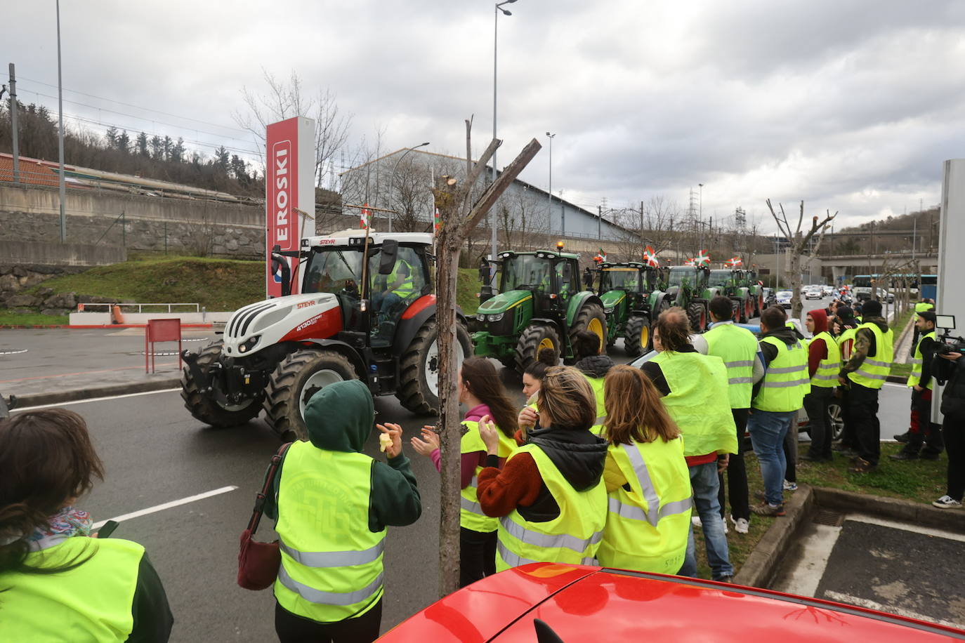 Las &#039;tractoradas&#039; llegan a Gipuzkoa