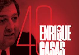 Cartel del PSE que anuncia el homenaje a Enrique Casas, en el 40 aniversario de su asesinato.