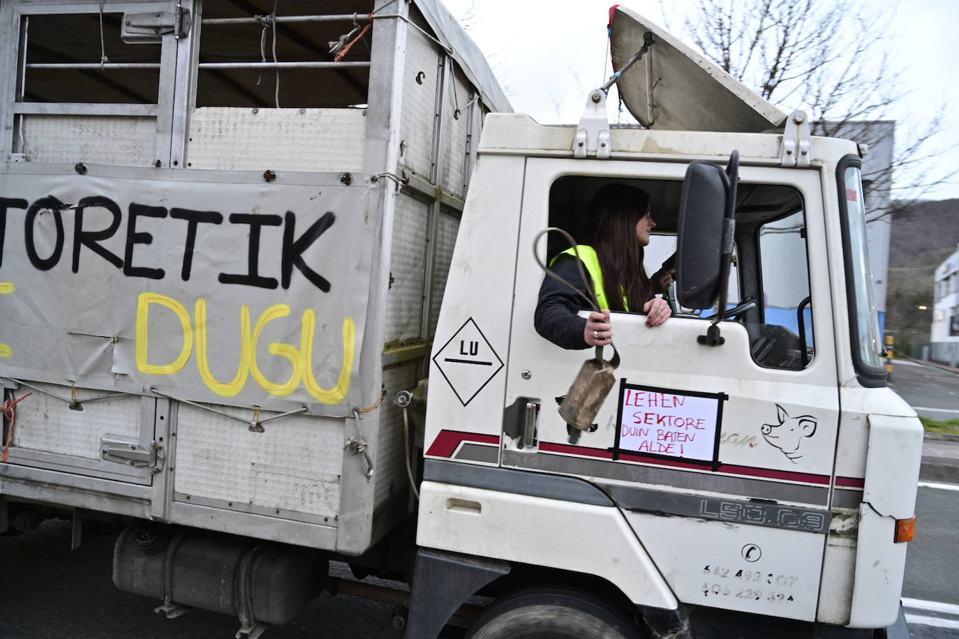 Las &#039;tractoradas&#039; llegan a Gipuzkoa