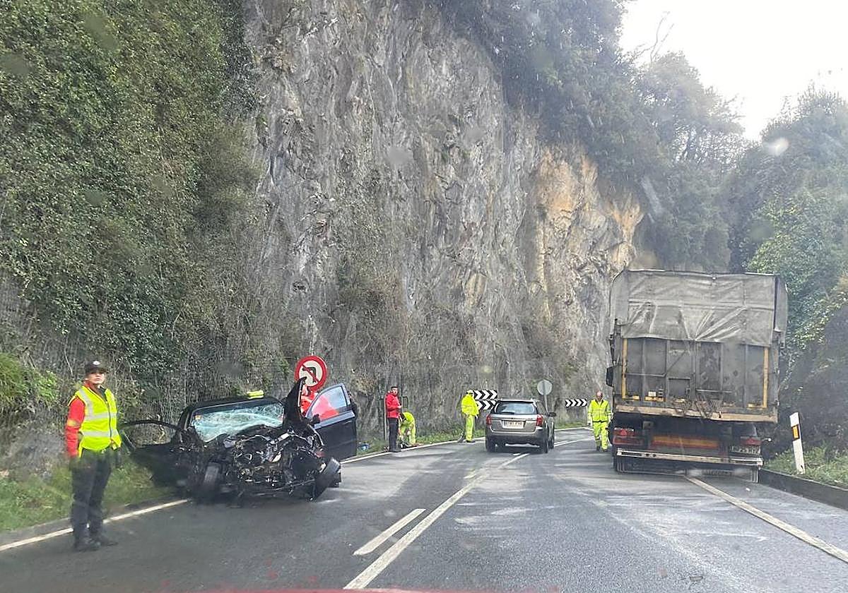 Imagen del accidente.