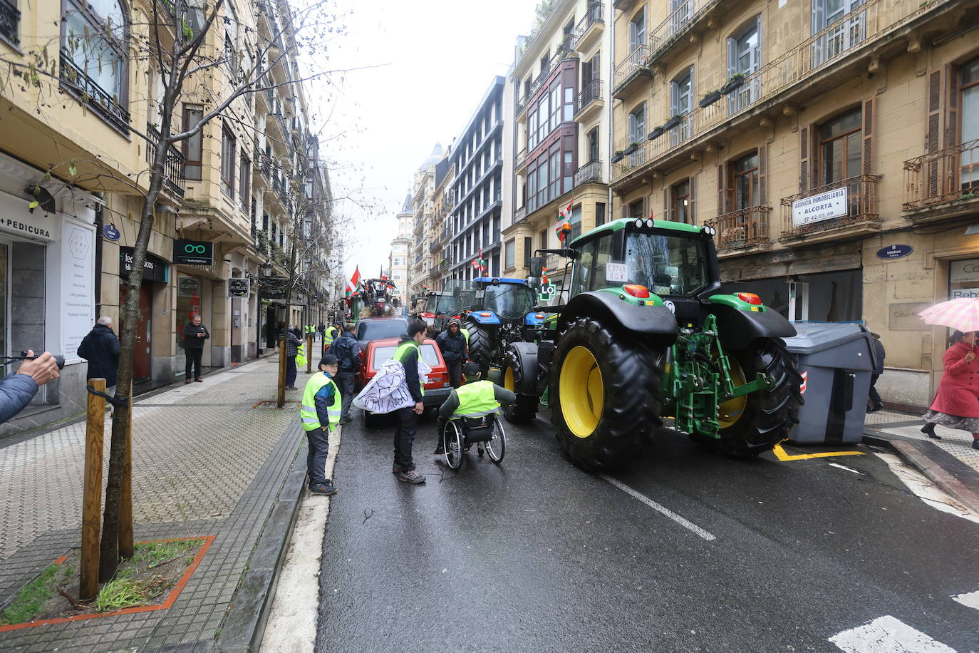 Las &#039;tractoradas&#039; llegan a Gipuzkoa