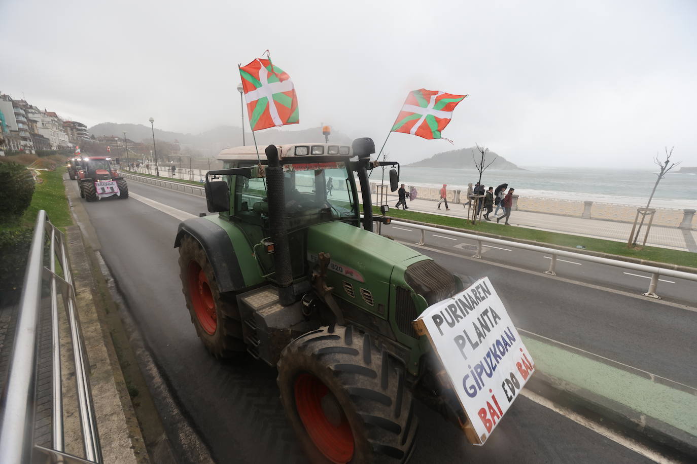 Las &#039;tractoradas&#039; llegan a Gipuzkoa