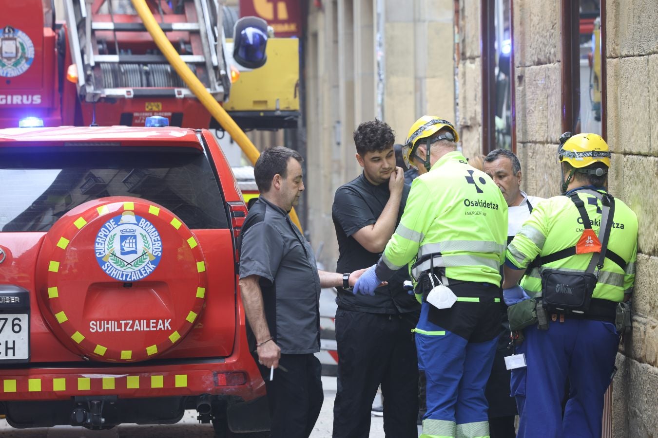 El humo vuelve a activar las alertas en la Parte Vieja