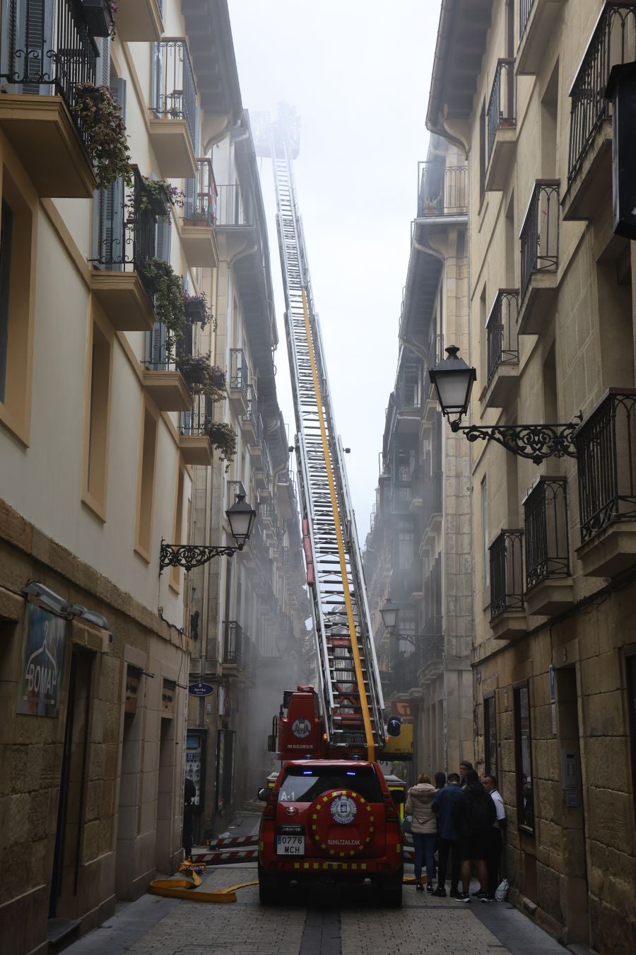 El humo vuelve a activar las alertas en la Parte Vieja