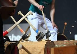 Todo listo en Azpeitia para la final del Urrezko Binakako Aizkolari Txapelketa