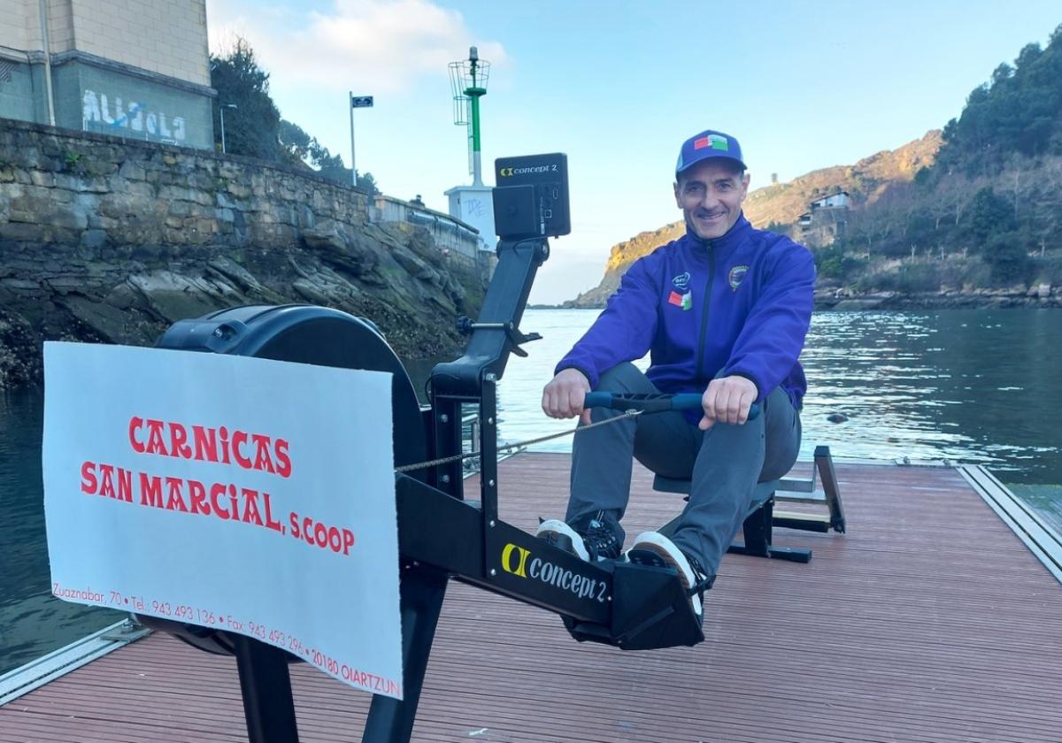 Loren Jauregi entrenando este pasado lunes en San Pedro para afrontar con éxito el mundial.