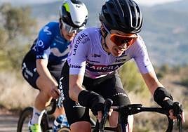 Ane Santesteban durante una de las pruebas de este inicio de curso con Laboral Kutxa.