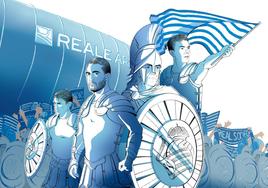 Los 'gladiadores' Le Normand, Mikel Merino, Imanol Alguacil y Zubimendi